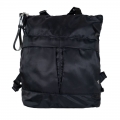 New Arrivals Bearpaw Women's Convertible Nylon Tote / Backpack Black