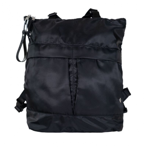 New Arrivals Bearpaw Women's Convertible Nylon Tote / Backpack Black New Arrivals Bearpaw Women's Convertible Nylon Tote / Backpack Black