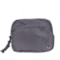 New Arrivals Bearpaw Women's Square Double Zip Waist Bag/Sling Dark Gray