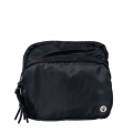 New Arrivals Bearpaw Men's Square Double Zip Waist Bag/Sling Black