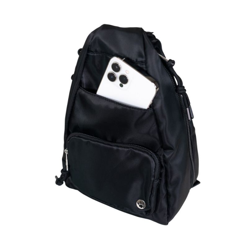 New Arrivals Bearpaw Sporty Convertible Backpack/Sling Black