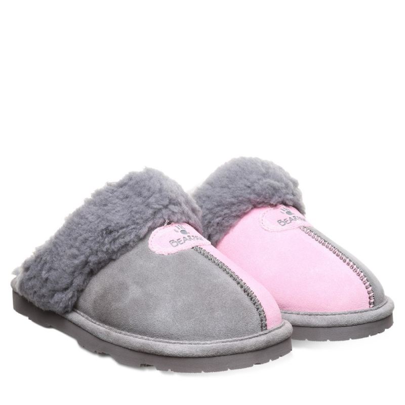 New Arrivals Bearpaw Women's Loki Duo Prism Pink/Charcoal