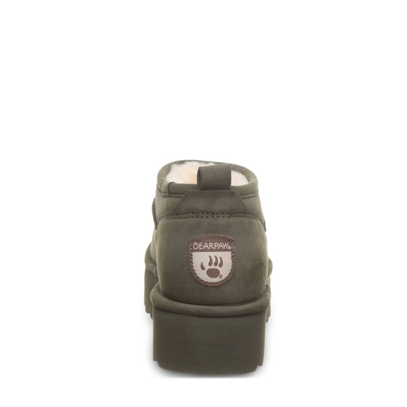 New Arrivals Bearpaw Women's Retro Super Shorty Vegan Algae