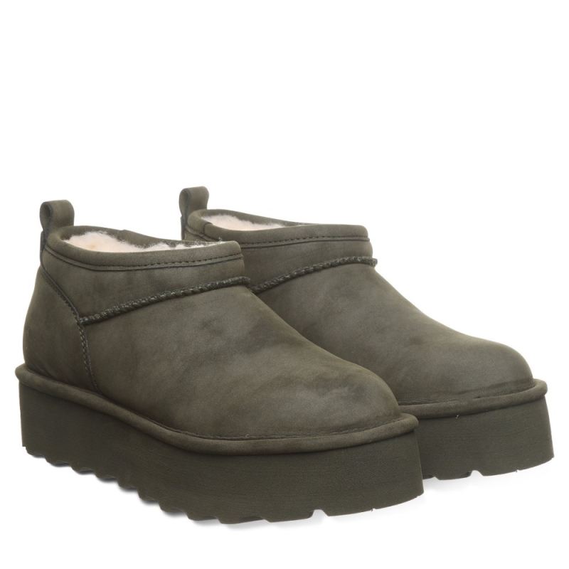 New Arrivals Bearpaw Women's Retro Super Shorty Vegan Algae