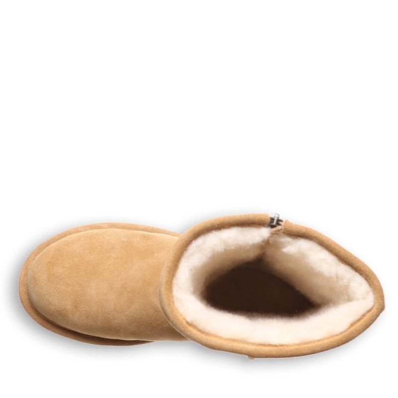 New Arrivals Bearpaw Women's Elle Short Zipper Iced Coffee