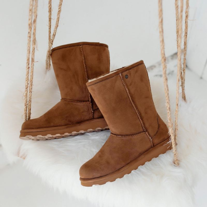 New Arrivals Bearpaw Women's Elle Short Vegan Hickory