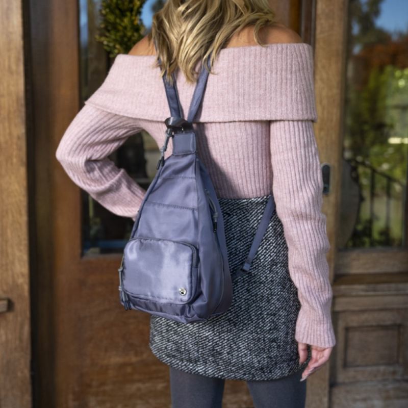 New Arrivals Bearpaw Sporty Convertible Backpack/Sling Dark Gray