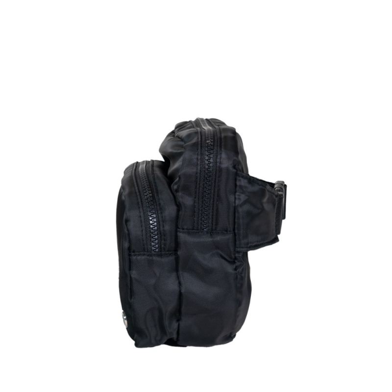 New Arrivals Bearpaw Women's Square Double Zip Waist Bag/Sling Black