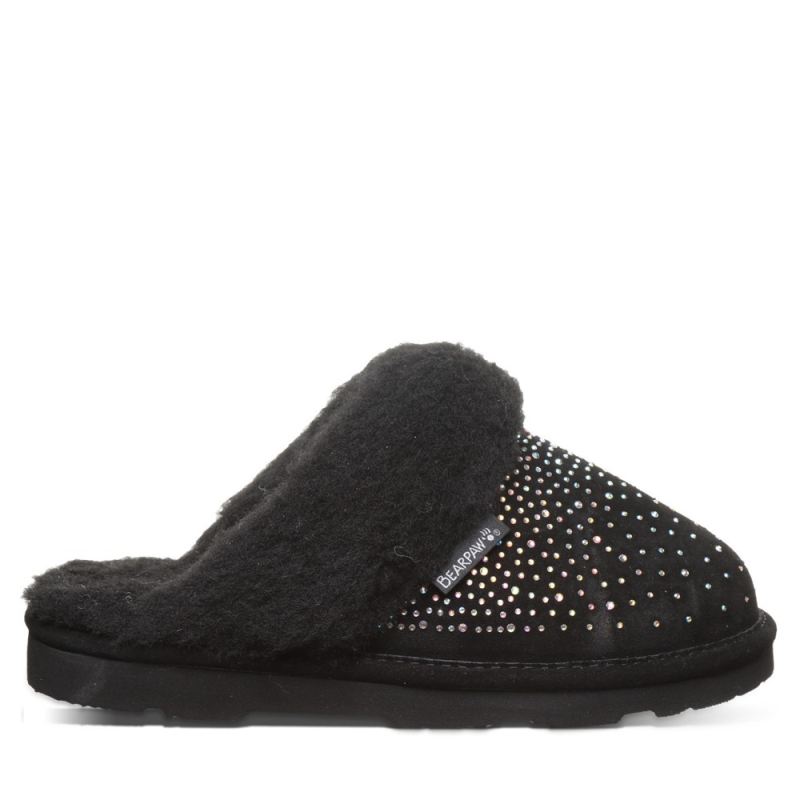 New Arrivals Bearpaw Women's Loki Exotic Black Sparkle