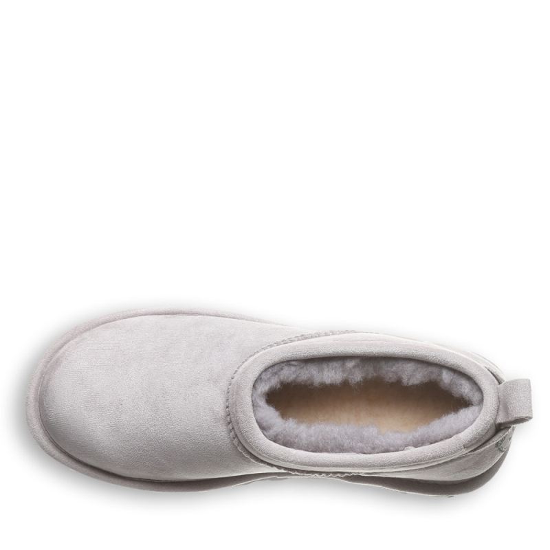 New Arrivals Bearpaw Women's Super Shorty Vegan Gray Fog
