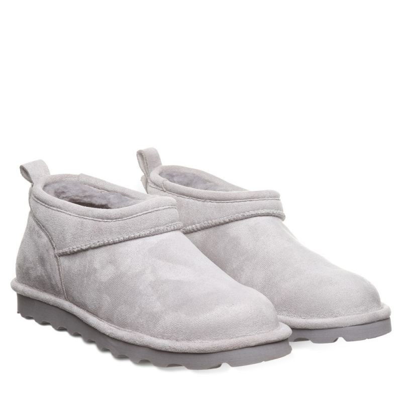 New Arrivals Bearpaw Women's Super Shorty Vegan Gray Fog