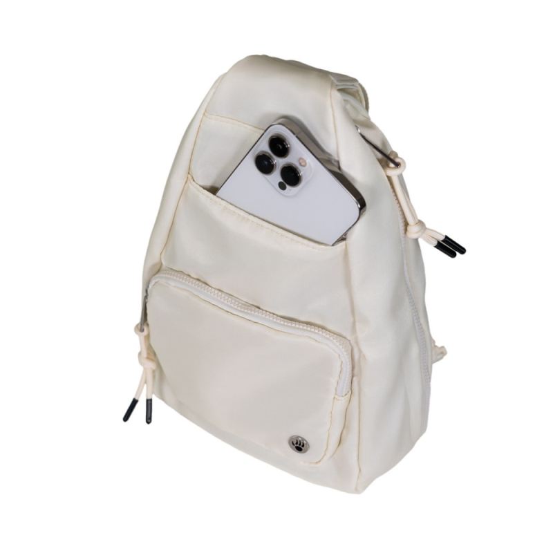 New Arrivals Bearpaw Women's Sporty Convertible Backpack/Sling Ivory