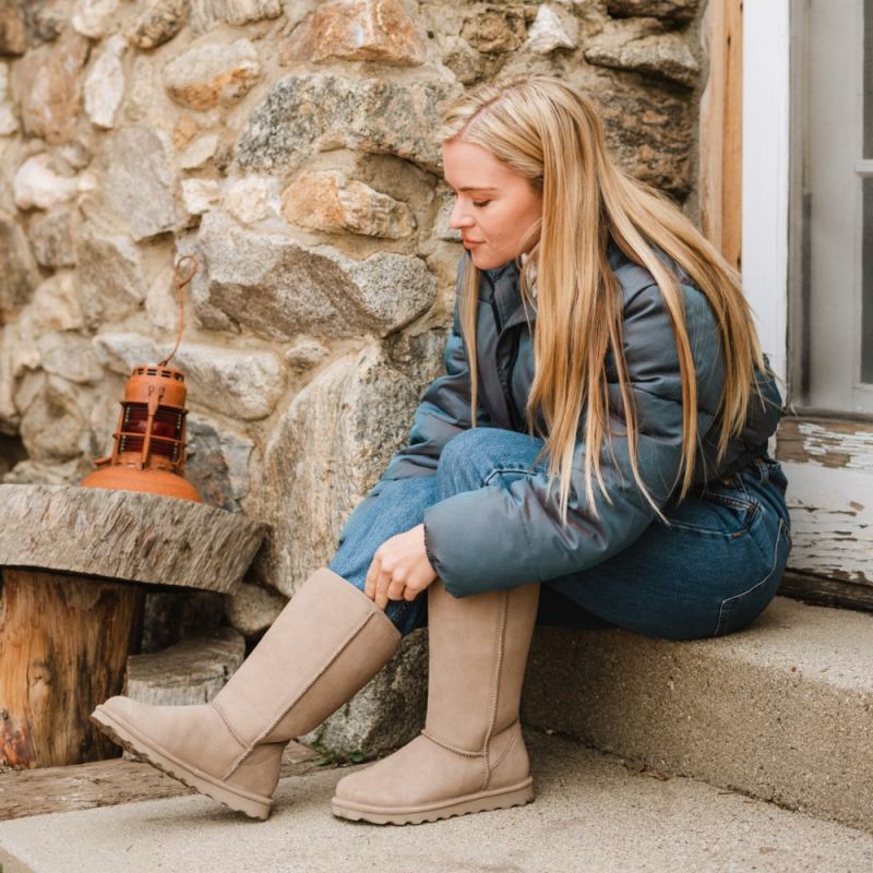 New Arrivals Bearpaw Women's Elle Tall Mushroom