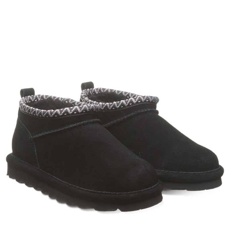 New Arrivals Bearpaw Kids' Super Shorty Deco Youth Black