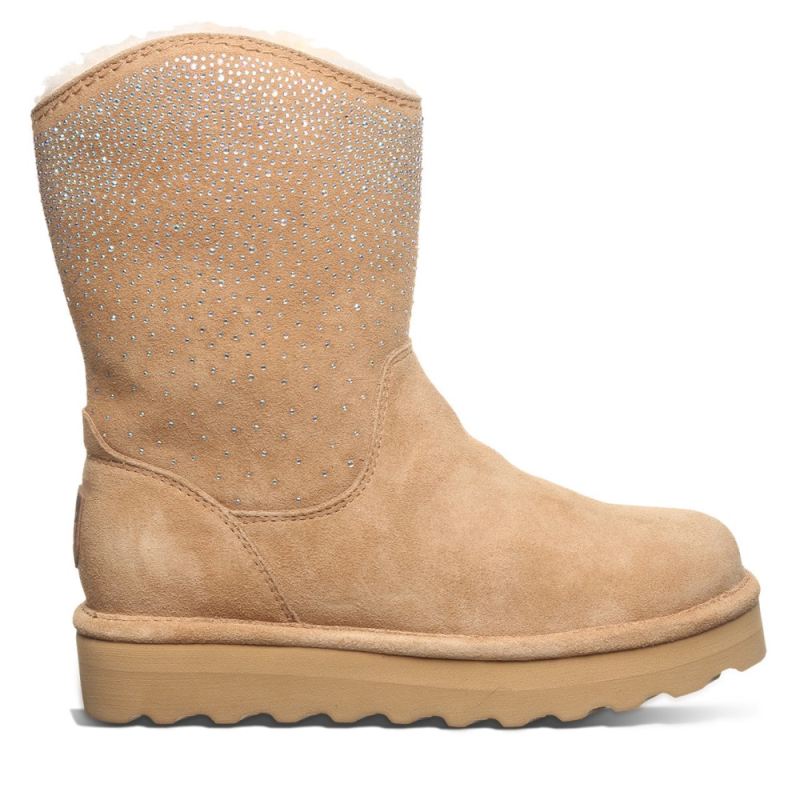 New Arrivals Bearpaw Women's Glam Platform Lo Iced Coffee Solid