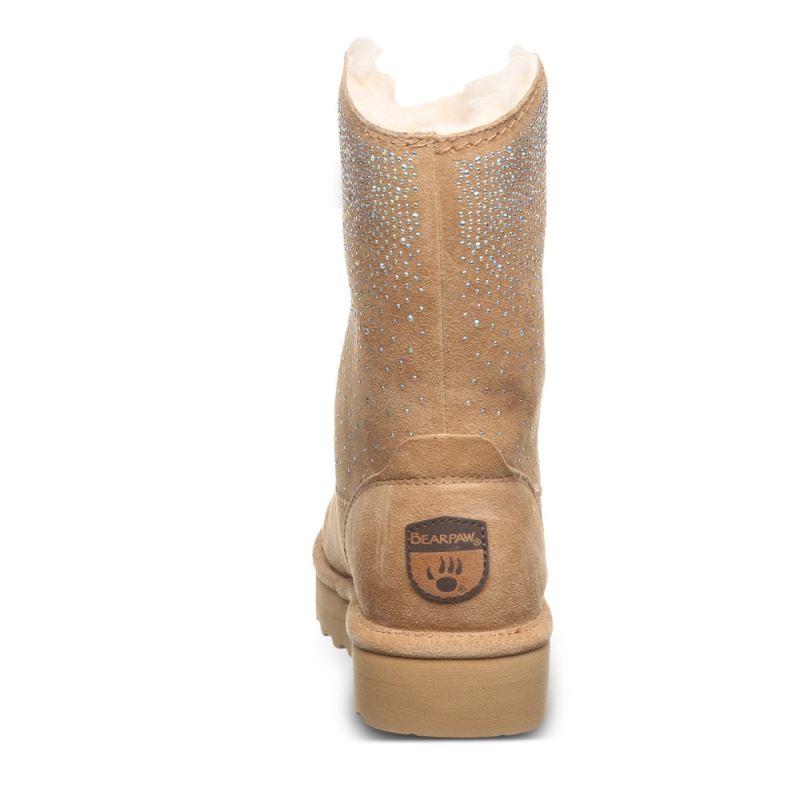 New Arrivals Bearpaw Women's Glam Platform Lo Iced Coffee Solid