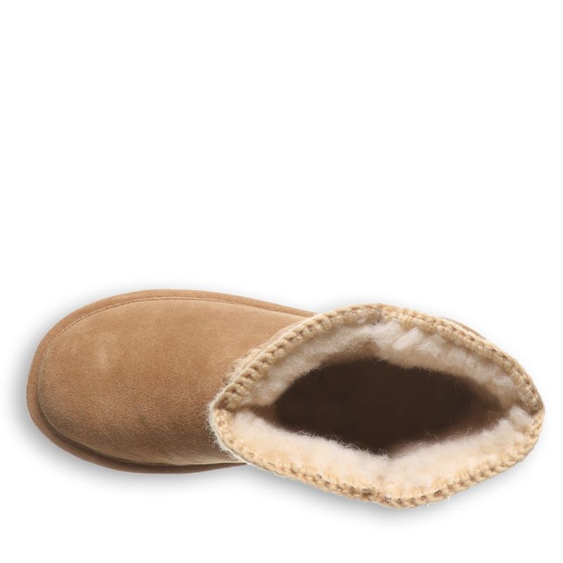 New Arrivals Bearpaw Women's Elle Short Crochet Iced Coffee