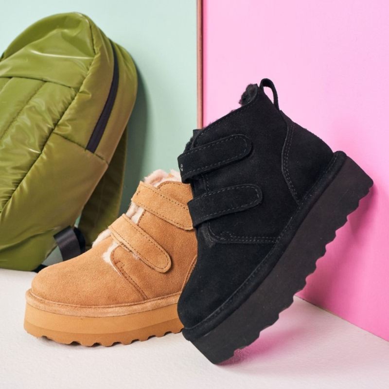 New Arrivals Bearpaw Kids' Retro Larisa Youth Black