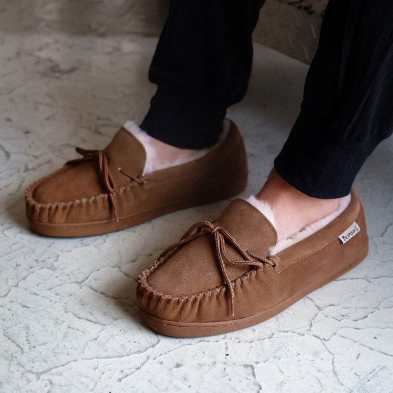New Arrivals Bearpaw Men's Moc II Wide Hickory