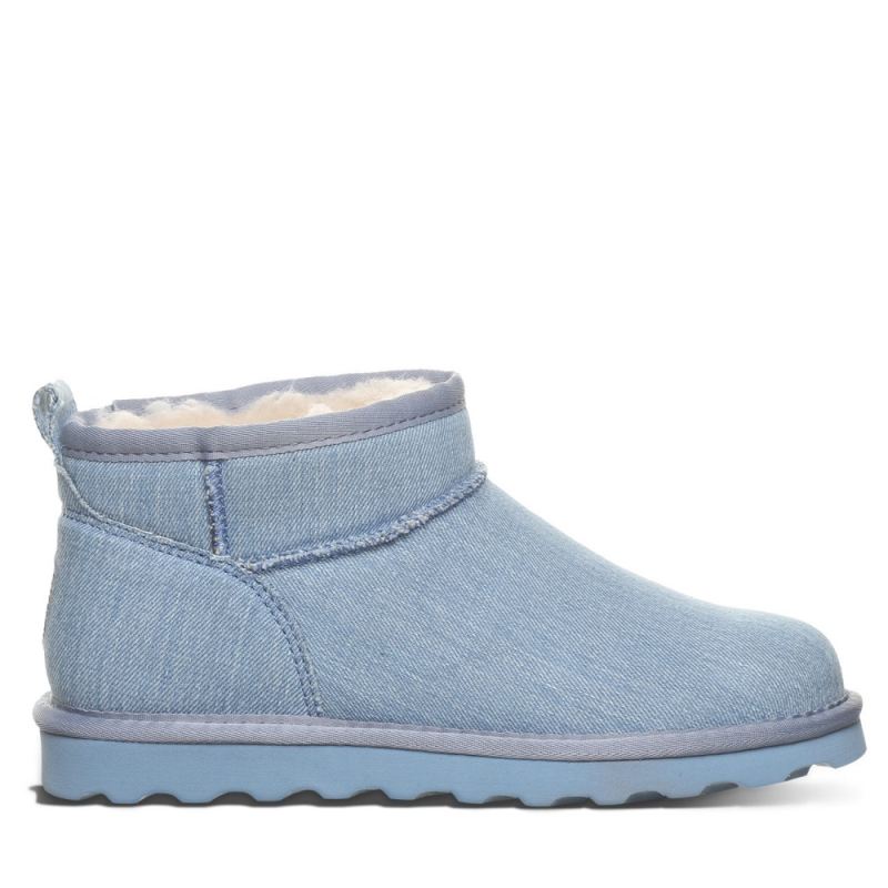 New Arrivals Bearpaw Women's Shorty Vegan Denim Blue