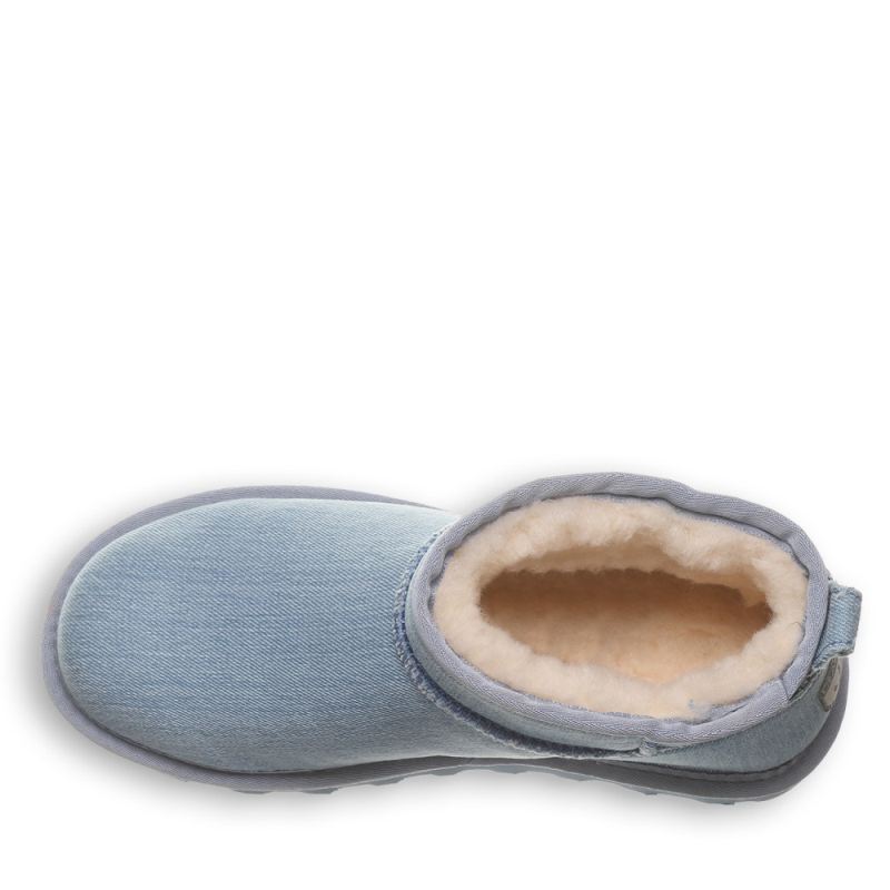 New Arrivals Bearpaw Women's Shorty Vegan Denim Blue