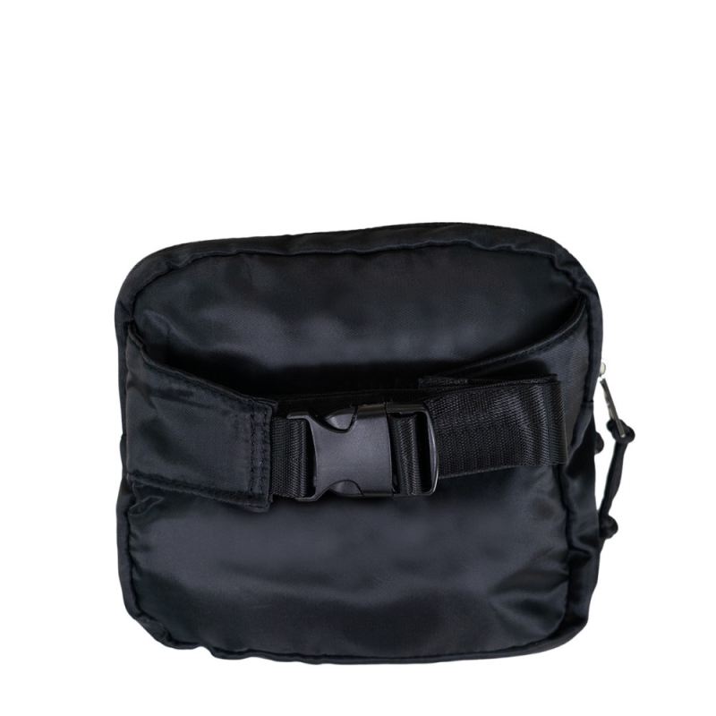 New Arrivals Bearpaw Square Double Zip Waist Bag/Sling Black