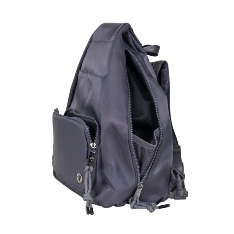 New Arrivals Bearpaw Men's Sporty Convertible Backpack/Sling Dark Gray