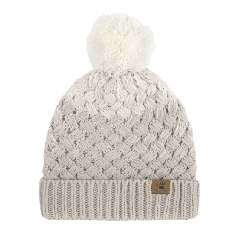 New Arrivals Bearpaw Women's Hat Glove Set 2Pk Egret